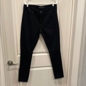 Express Midrise Black Skinny Jeans - leggings fit